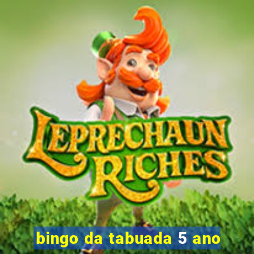 bingo da tabuada 5 ano